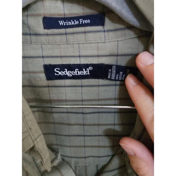 Men's Sedgefield Casual Button-Down Long Sleeve Shirt Large - Picture 3 of 4